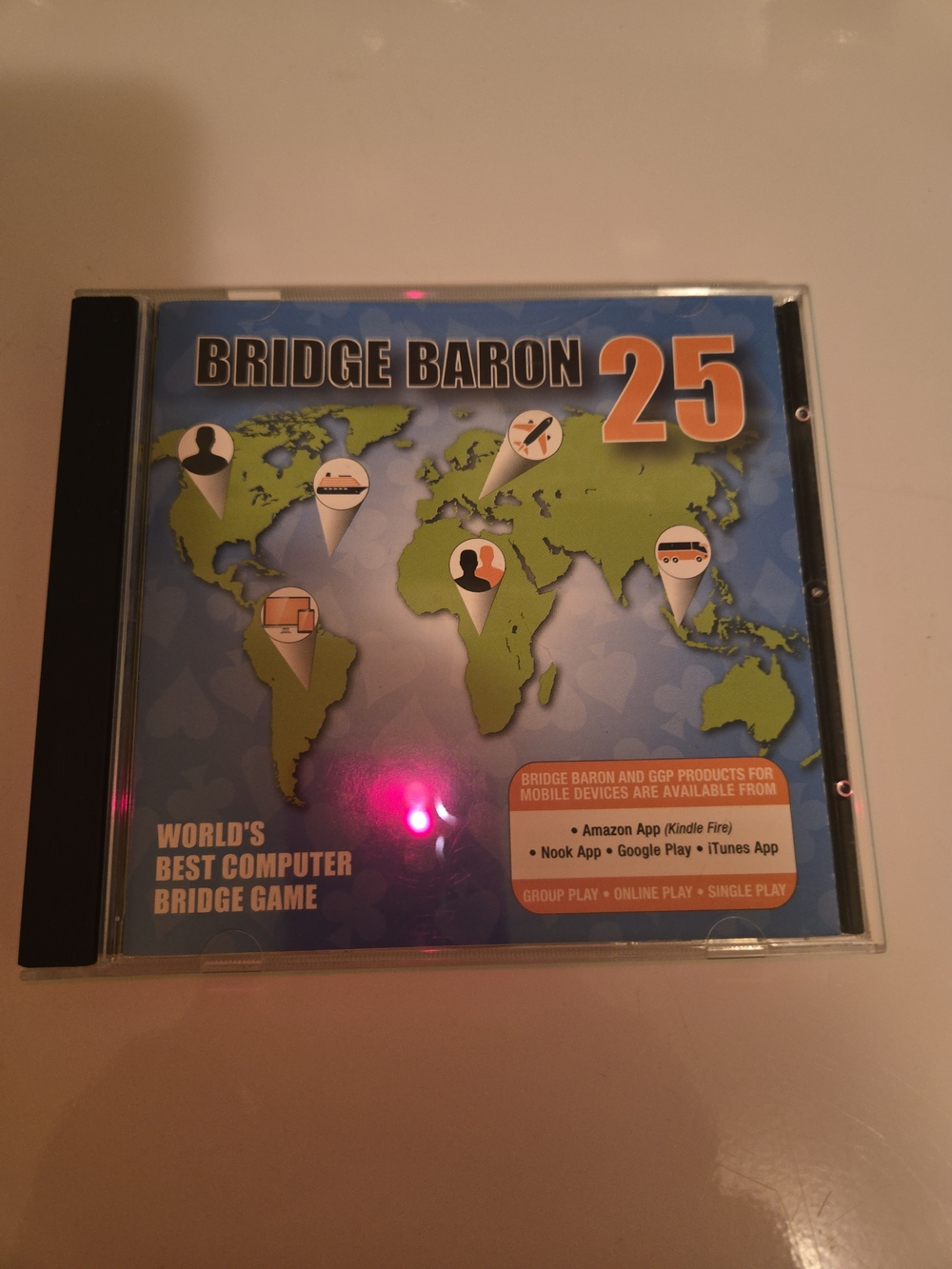 25 Computer Bridge Game CD - Blue/Green